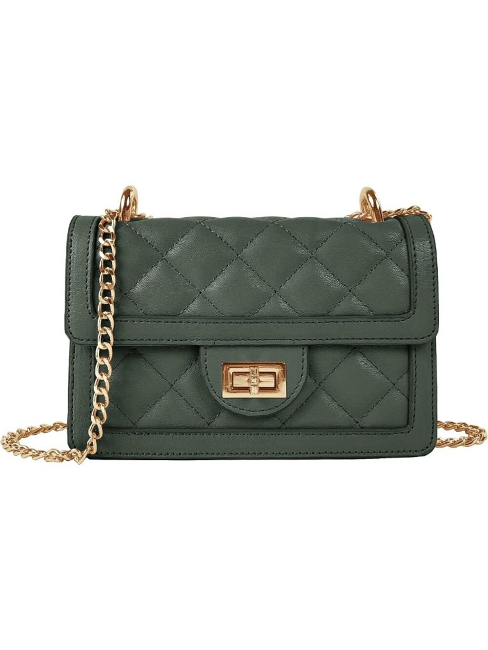 Trendy Mini Quilted Crossbody Bag, Stylish Shoulder Purse & Phone Wallet for